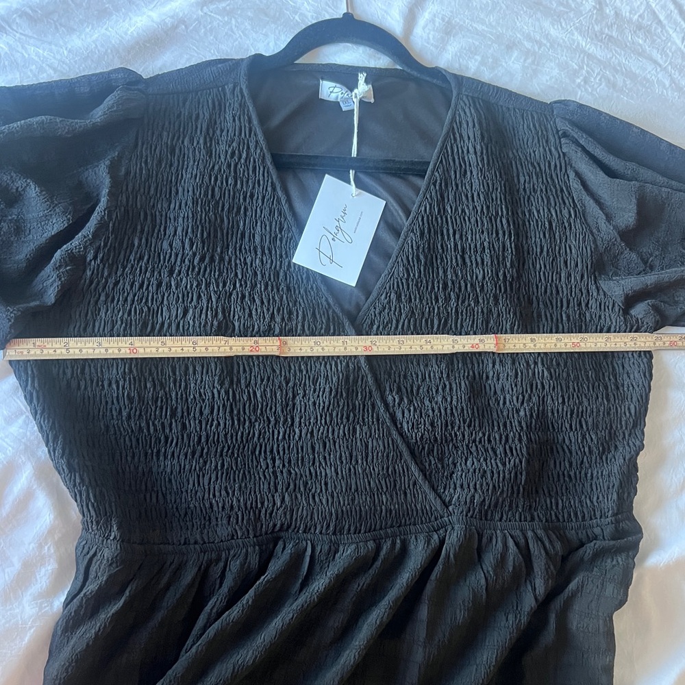 Polagram Black Maxi Dress 1X NWT - Picture 10 of 11